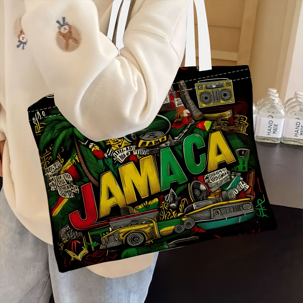 TEMU 1pc, Illustration Theme Women's Shoulder Bag, Multifunctional, Handbag, Clutch, Evening Bag, Travel Essential, Fashion Casual, Lightweight,