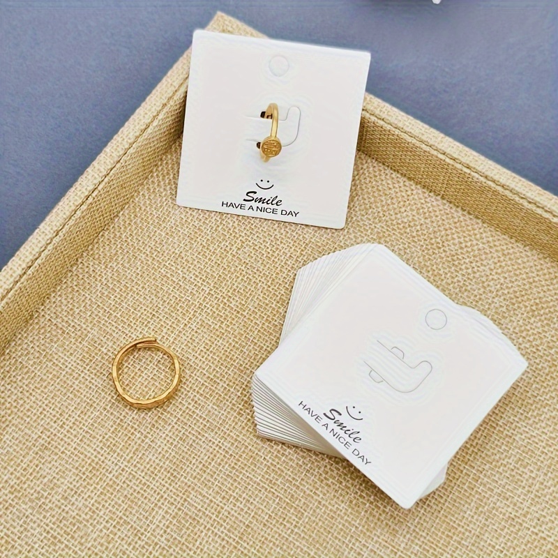 Cute Packaging Creative Jewelry Packaging Ideas 100pcs Square Ring