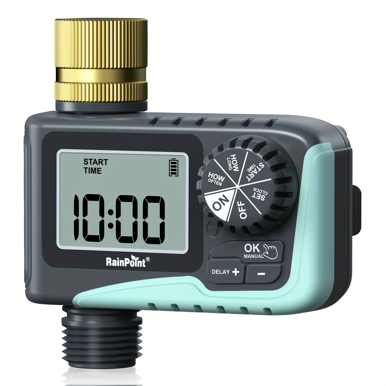 Sprinkler Timer with Brass Inlet for Outdoor Garden