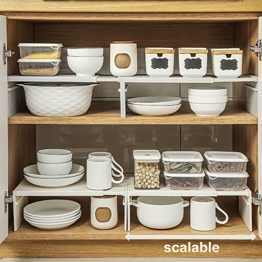 

2pcs 21.2in Shelves, Countertop Organizer, -size -saving , Plastic For Accessories And , Standing