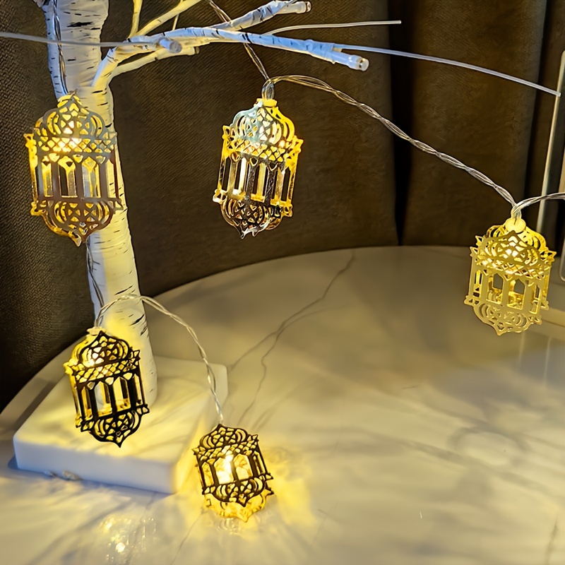 Lampe LED dorée en forme de lune, décoration pour la maison, Ramadan  Kareem, lumière décorative, Eid Mubarak musulman, Eid Al Adha, cadeau, 2023