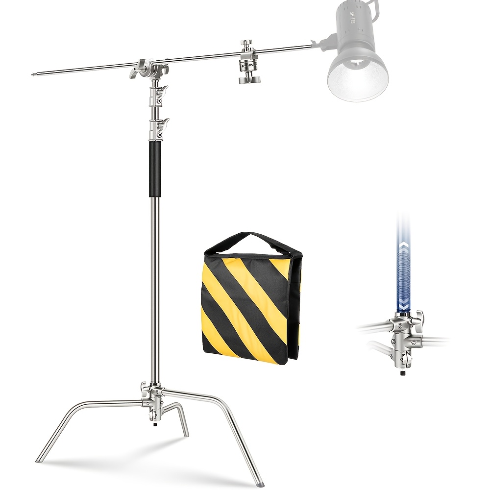260cm Photography Light Stand, Made Of Stainless Steel, Suitable For Studio Softbox And Reflector