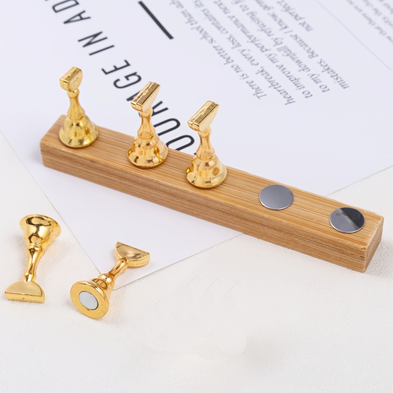 TEMU 1 Set Sweet /korean Nail Practice Holder Tool Kit With Tip Stand & Display Stand Suitable For Beginners, False Nail Art Training, Professional