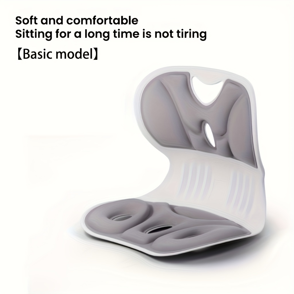 ergonomic lumbar support pillow anti   back cushion for study tv breathable washable nylon cover multi purpose non electric seat cushion with pressure   posture support black gray posture     durable construction Product details 5