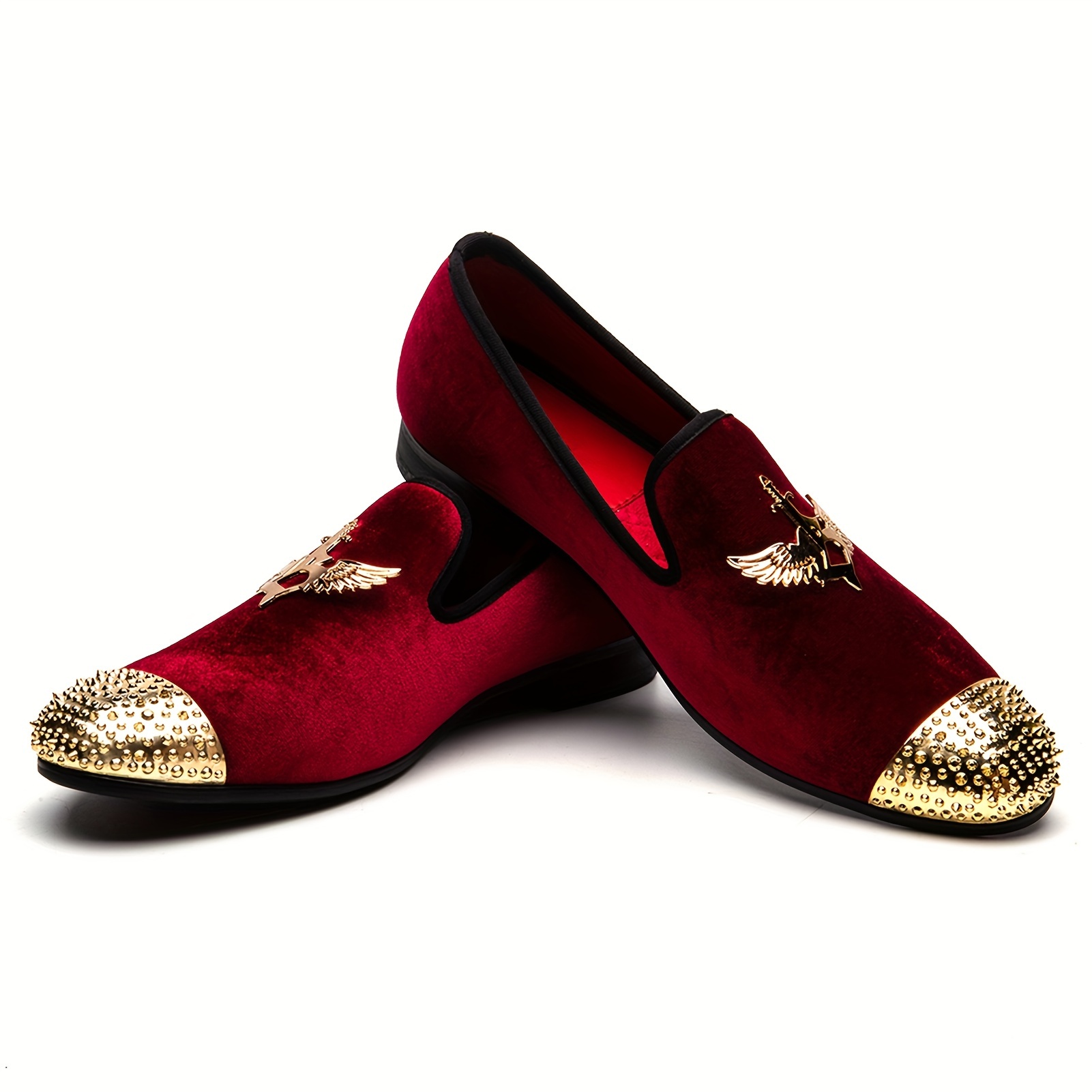 green emerald velvet dress The Jupiter Shoe Burgundy Spike Leather Bit Dress Loafer Limited Edition Men Shoe [EU-46 & US-13]