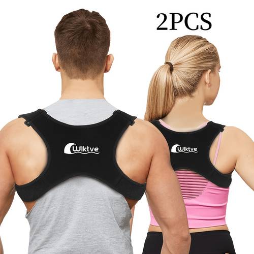 breathable posture back support belt adjustable upper back brace for neck shoulder back lightweight for work home daily activities