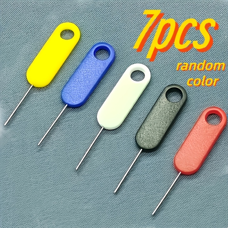 TEMU 7pcs Random Color Sim Removal Tool, Portable, Sim Card Drawer Removal Tool, Sim Card Holder Removal Tool, Holder Opener Transmitter, Compatible