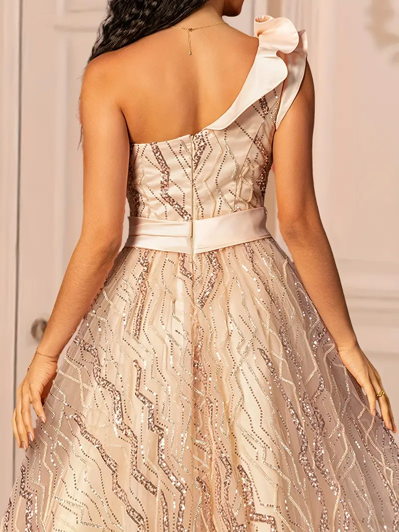 a sequin embroidered mesh evening gown women elegant womens - Temu Switzerland a sequin embroidered mesh evening gown women elegant womens - Temu Switzerland
