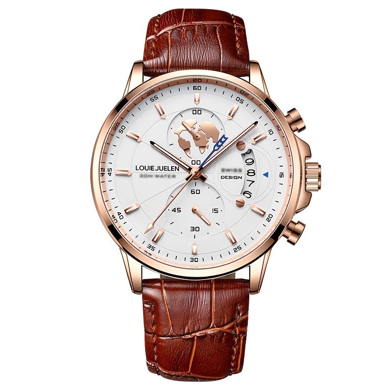 TEMU Orologio da polso da (meccanico automatico) con sottodispositivi trasparenti e indicatori con , senza batteria