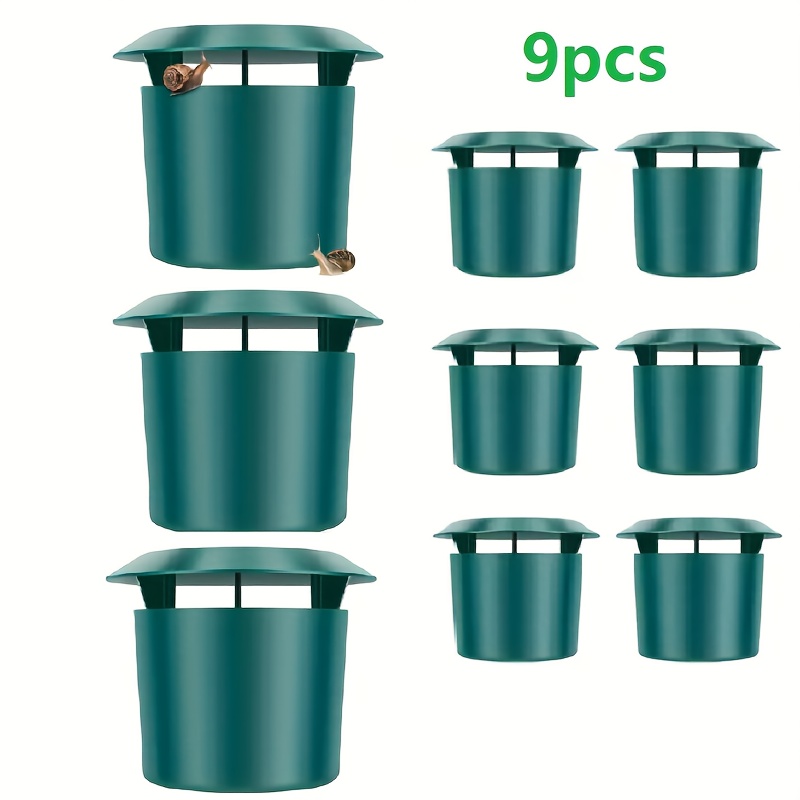 Image of 9pcs High Quality Snail And Slug Traps, Durable Plastic Traps For Garden And Lawn, Traps, Pest Solutions, Pet Safety, Garden Protection, Outdoor Lawn And Flower Bed Protection Gardening Tools