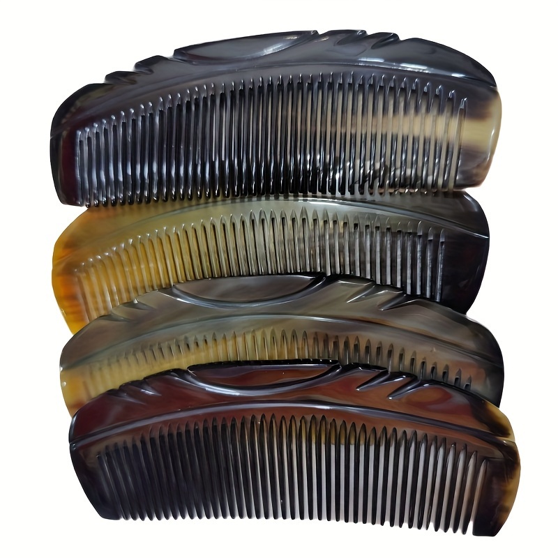 

[ ] Ox Horn Massage Comb - -static, Prevention, For