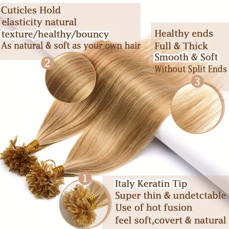 50 strands 50 gram keratin human hair extensions 100 real hair u tip extensions keratin u tip hair extensions nail tips 16in 24in pre bonded u tip hair extensions human hair details 2