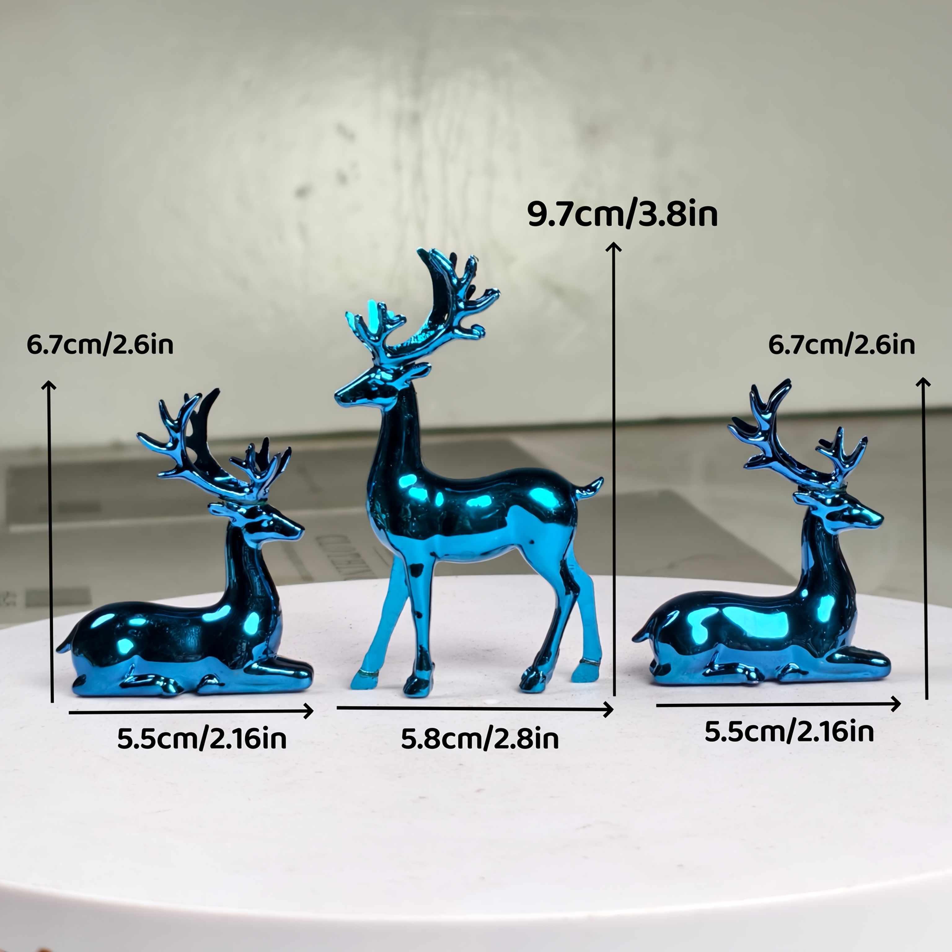 TEMU Ensemble de 3 pièces d'Étoiles, Style Nordique « Paysage Fluide » pour Aménagement Intérieur, Décoration d'Entrée, Artisanat Cadeau de