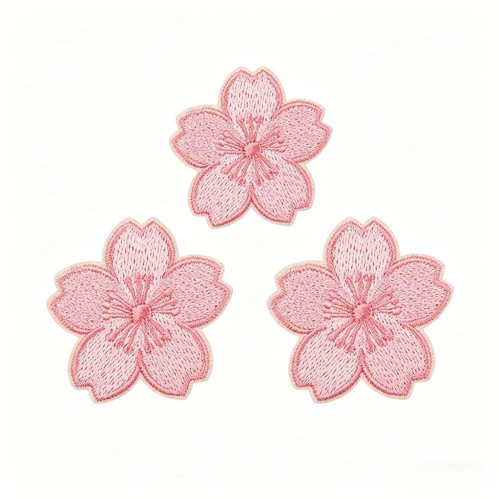 TEMU 3pcs Pink Cherry Embroidery Patches, Clothing Hole Repair Decoration, Bag Hat Supplies, Gentle . This Cherry Embroidery Patch Features A Cherry