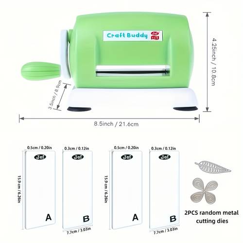 die cutting embossing machine 2 set a b acrylic cutting pads 2pcs random metal cutting dies for diy ing paper crafts cutter machine tool