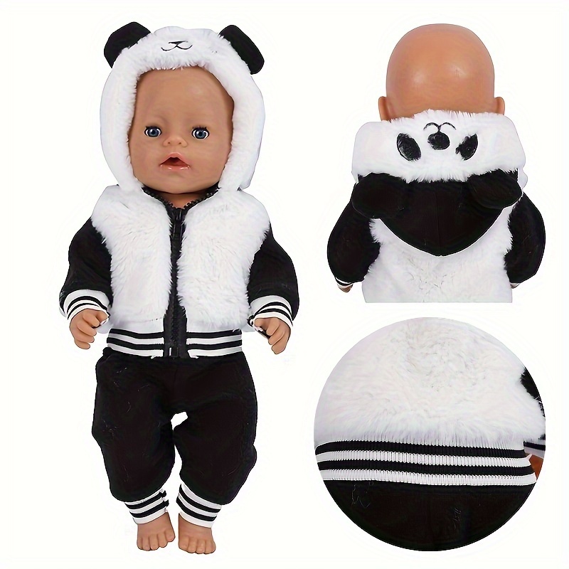 

Adorable Panda-themed Doll Outfit For 17-18" Fashion Dolls - Perfect Birthday Or Holiday Gift, Jufkzy Brand (doll Not Included) Doll Clothes Plush Doll Clothes