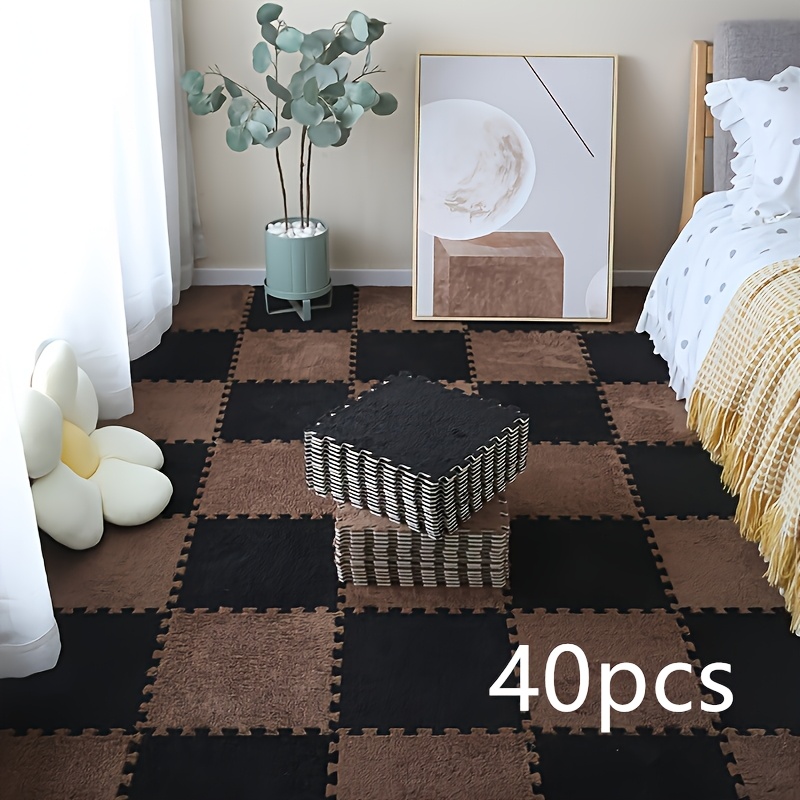 TEMU 40pcs Set Of Plush Carpets For Full Coverage In .