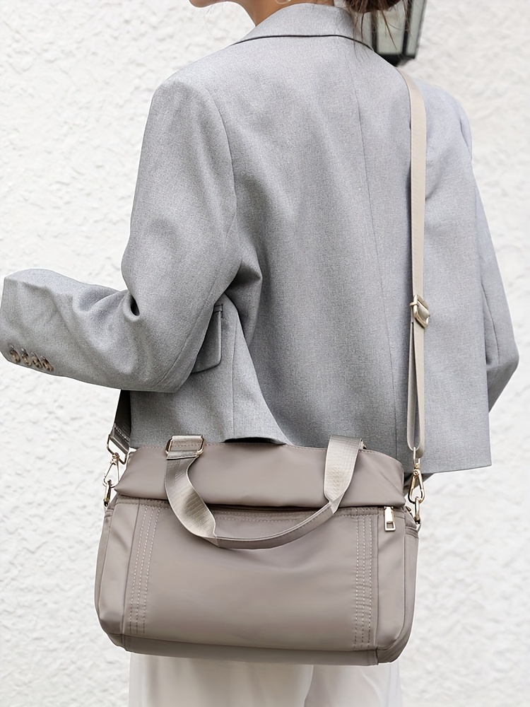 Bolso de hombro para mujer, nuevo, casual, de nailon y tela Oxford, liviano, con compartimento inclinado, gran capacidad, mochila multiusos, bolsos de moda