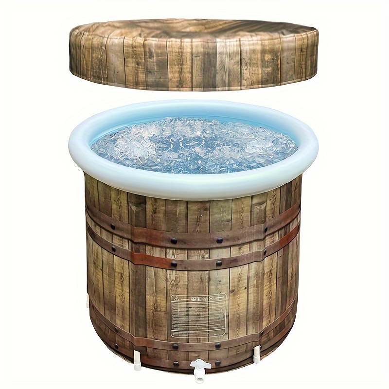 träkärnsmönster isbadkar vikbar täckt isbadkar 80 x 75 cm - Temu Sweden