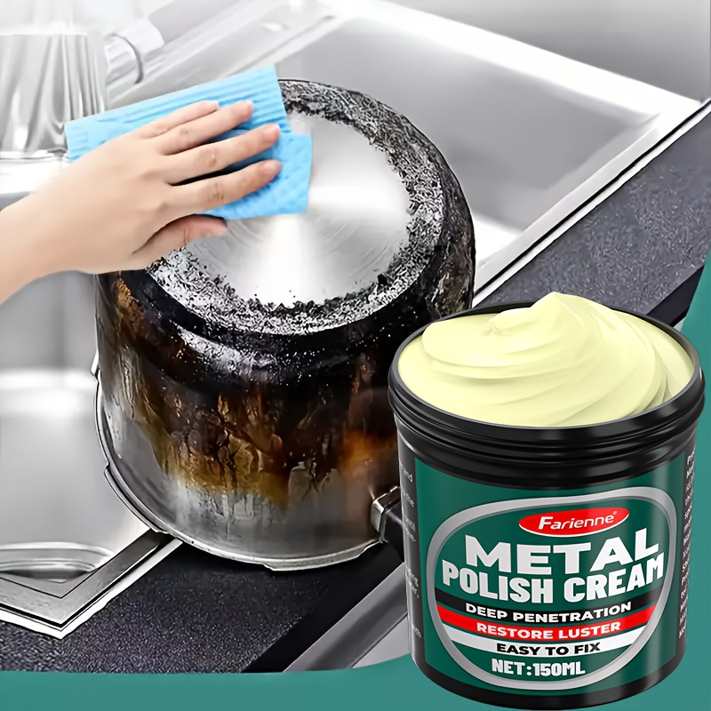 multi purpose metal polishing paste all in one chrome repair   restorer for cars motorcycles rvs kitchen bathroom stainless steel  