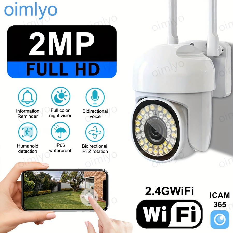 1 dona 2 megapikselli Ultra HD WiFi xavfsizlik kamerasi, 2 tomonlama audio, smartfon bilan mos, to‘liq rangli kunduzi va kechasi, sun’iy intellekt yordamida insoniy harakatni aniqlash, panoramani kuzatish, 360° panoramali ko‘rinish, IP66 suv o‘tkazmaydigan, 2,4 gigagertsli Wi-Fi, ABS materiali, USB Tashqi kuzatuv tafsilotlari uchun quvvatlanadi 1