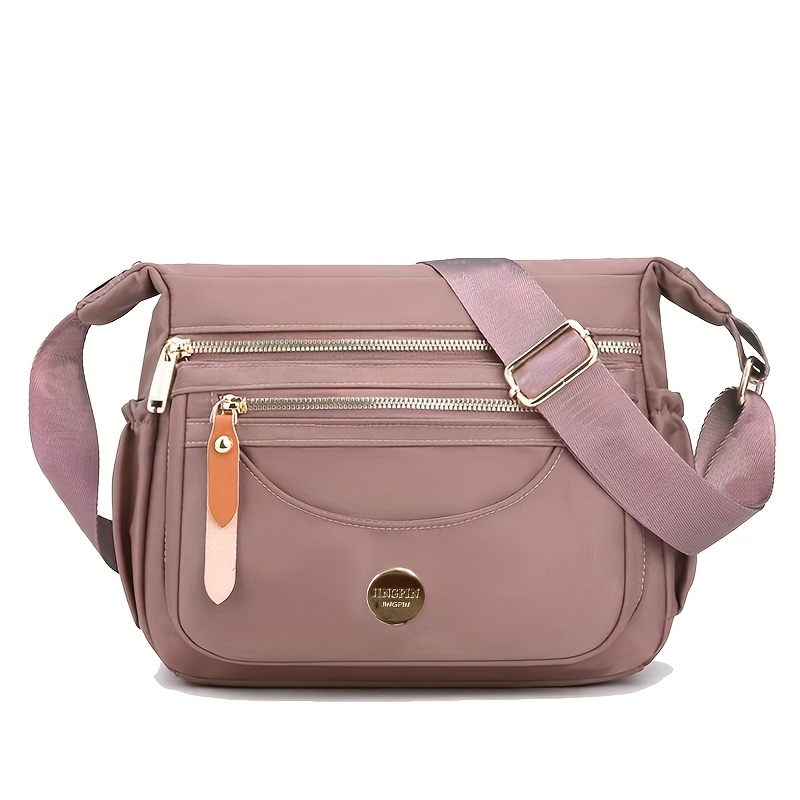 Unisex Multi-Layer Shoulder Bag, Versatile Crossbody Option
