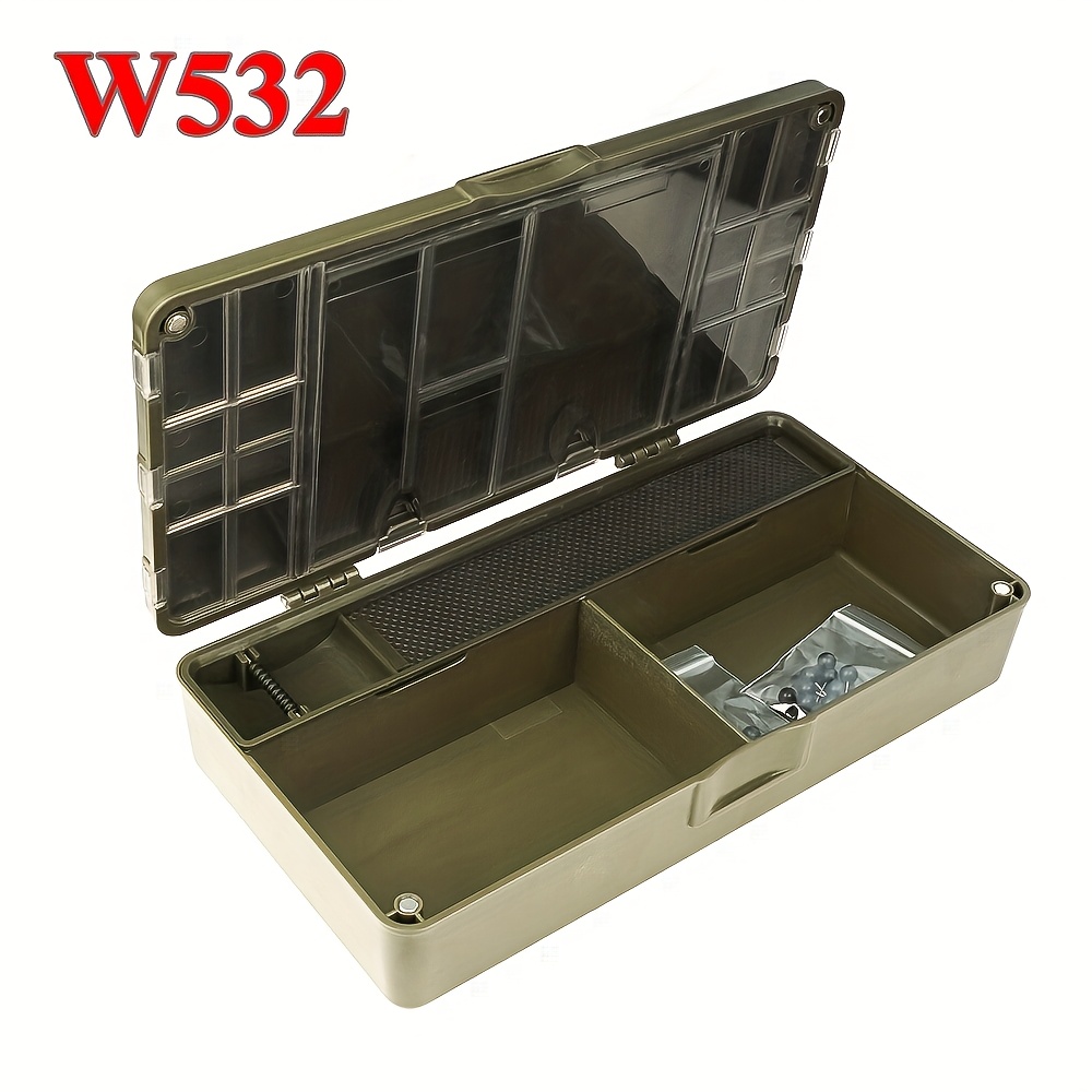 E-shop HIRISI 4 Arten Karpfenangeln Organizer Box Tragbare Angelzubehör Aufbewahrungsbox Organizer Fächer Angelzubehör