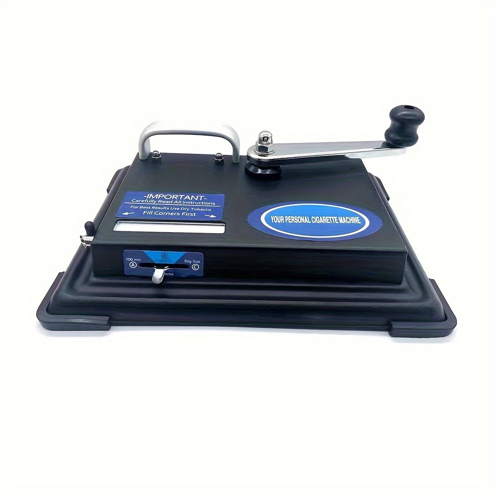 1pc Manual Straight Push Cigarette Rolling Machine, No Tobacco Dropping or  Fire * with Double Track and Thickened Material for Home Use