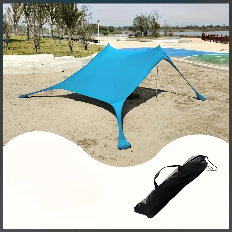 [Portable Sunshade] Portable Outdoor Sunshade Tent | Square, Easy Pull Rope Closure, Suitable for Camping, Fishing, Backyard Entertainment or Picnic, Universal for Spring, Summer, Autumn and Winter