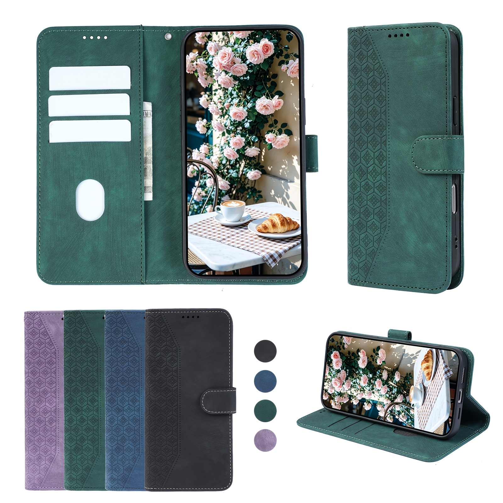 TEMU Phone Case: Magnetic Wallet Phone Case Designed Specifically For Moto G06 Power, Printed Flip Cover Phone Case, With Stand, Card Slots, Cash