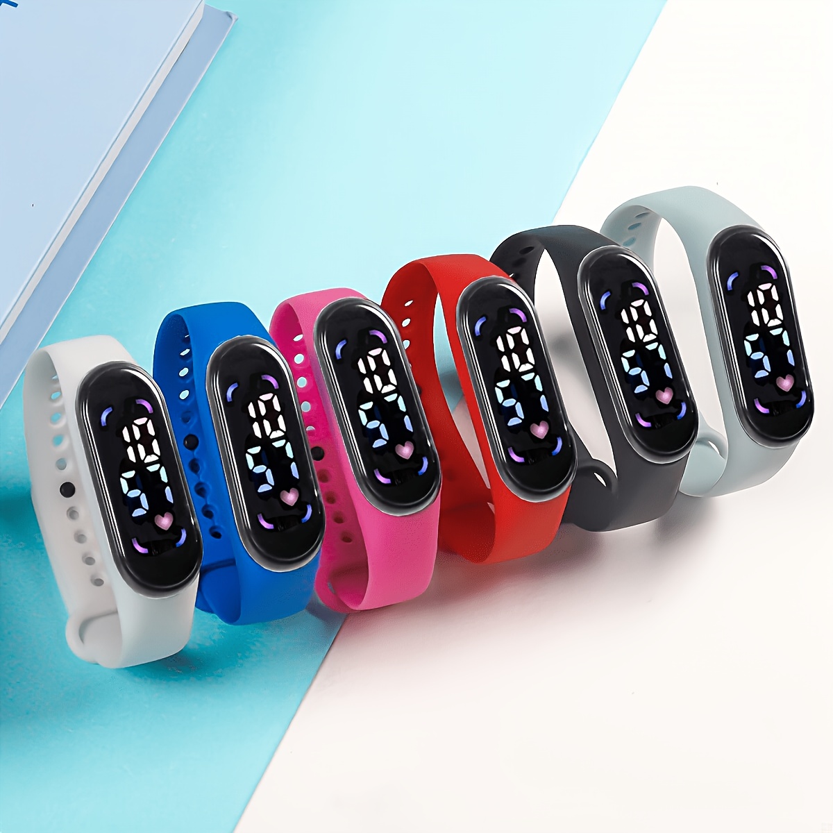 Image of 6pcs Electronic Smartwatch Compatible For - Touchscreen Wristbands With Minimalist Style, Options, For Students &, For , For Sports & Daily Wear (no)
