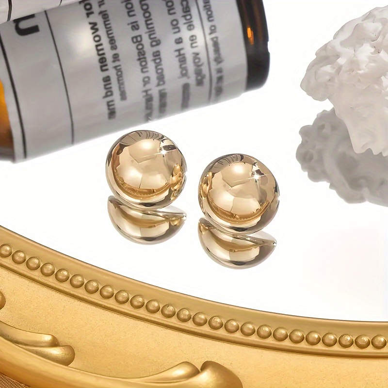Minimalist Round Ball Earrings