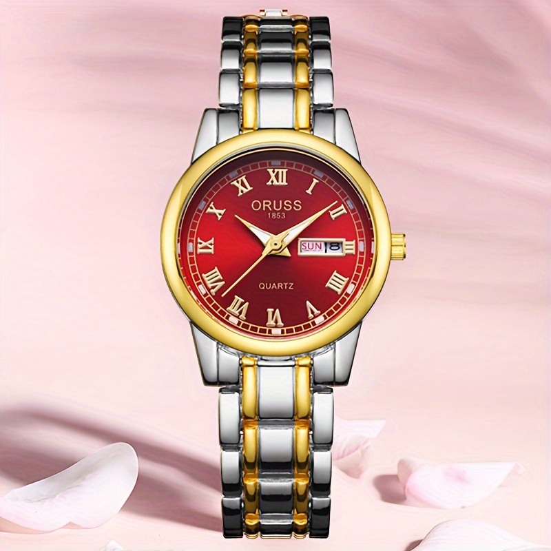 Trendy, Versatile, Fashionable, Chic Women's Watches, Retro, High-end, Foreign, Individual, Accurate, Double Date, Beautiful Women's Watches