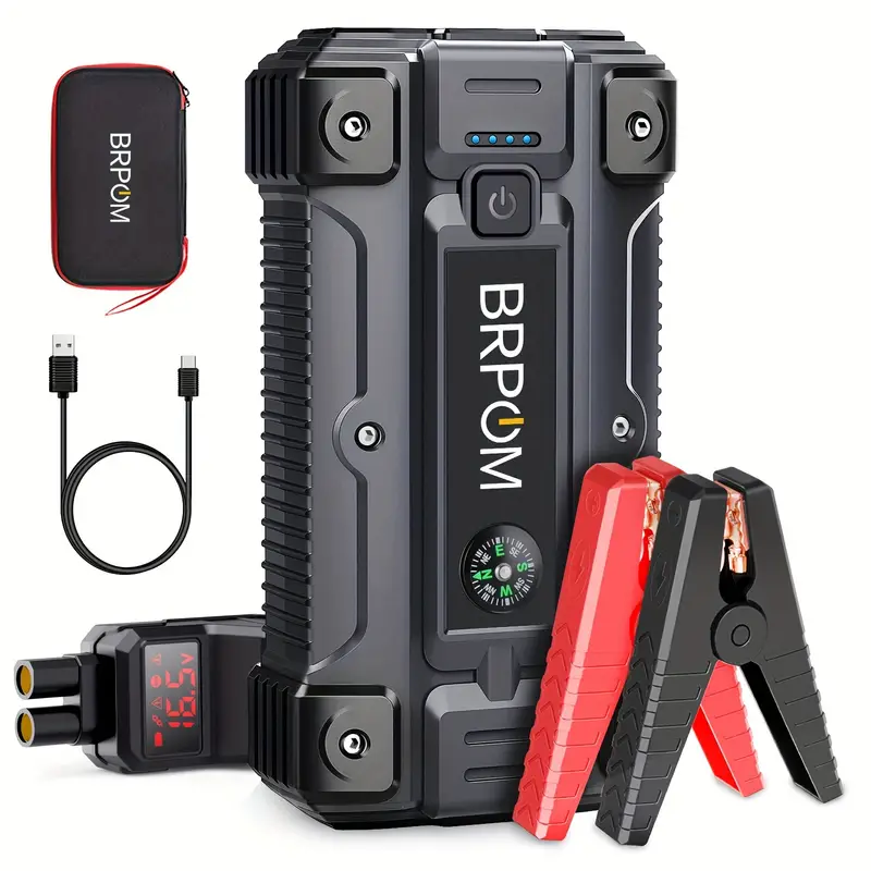 Car Jump Starter 3000a Up To 10 0l Gas Or 8 0l Engine 50 Times 12v Auto ...