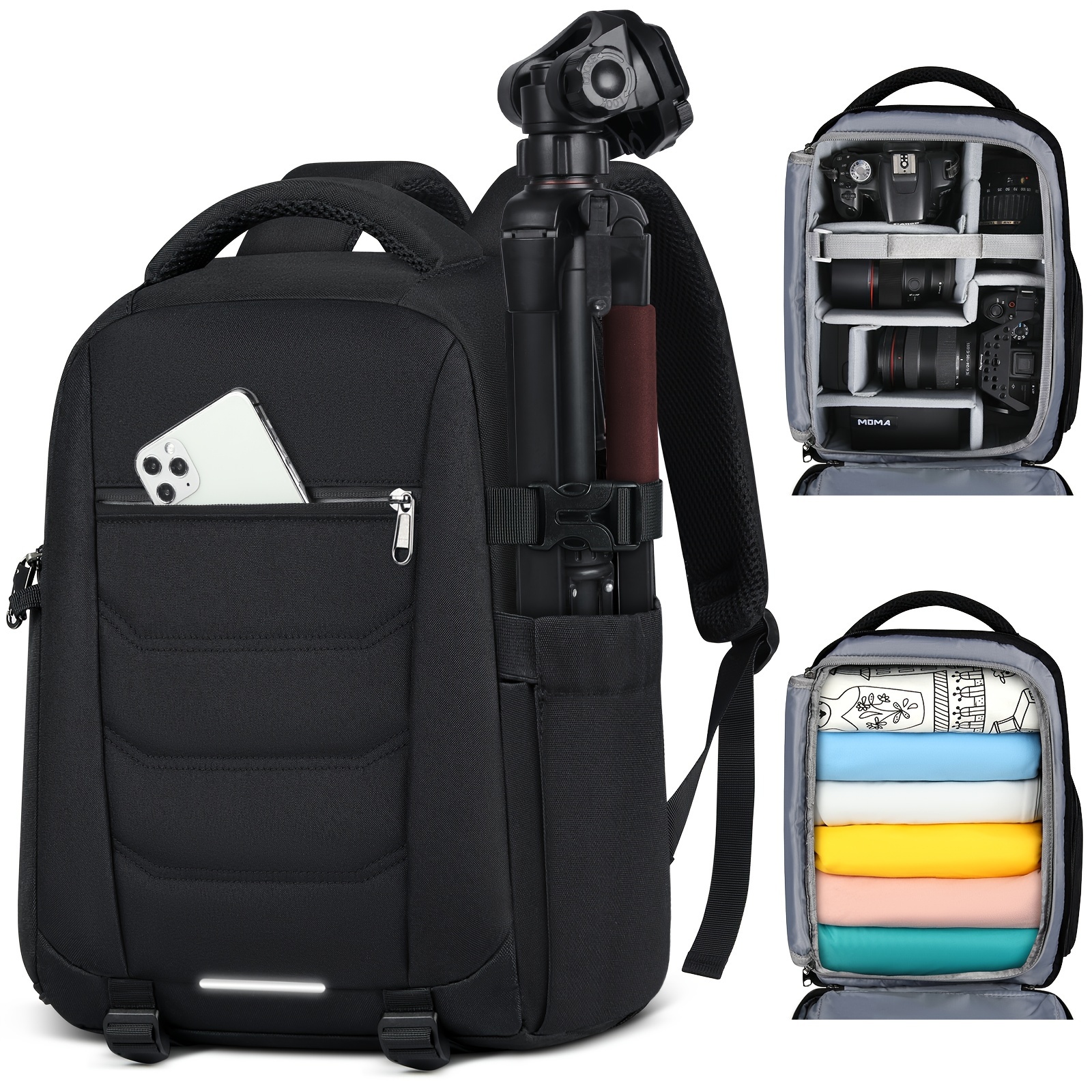camera bag professional camera backpack dslr slr mirrorless - Temu