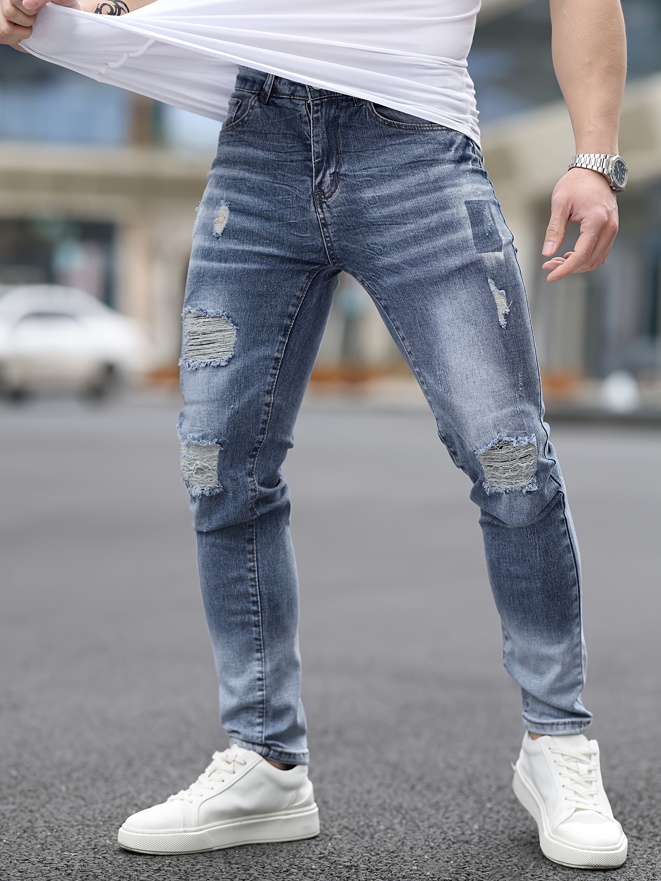 Moda Conjunto Vaquero Hombre Pantalones Moda Hombre Estilo