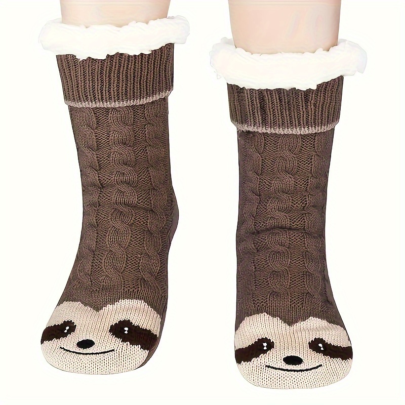 E-shop [Herbst- und Winterkollektion] 1 Paar warme, dicke Wintersocken für Herren und Damen mit einem gemütlichen Schleudermaus-Design. Diese Socken
