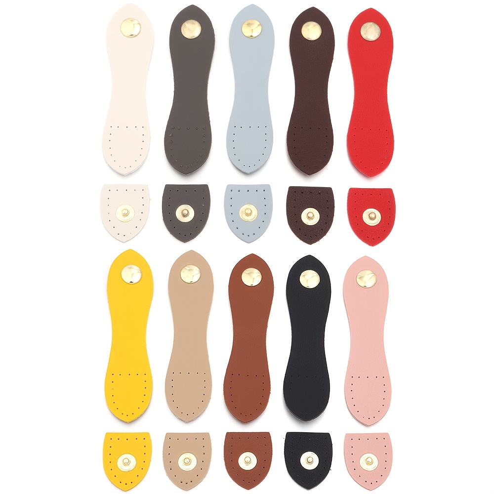 4pcs Faux Leather Bag Hardware Buckles