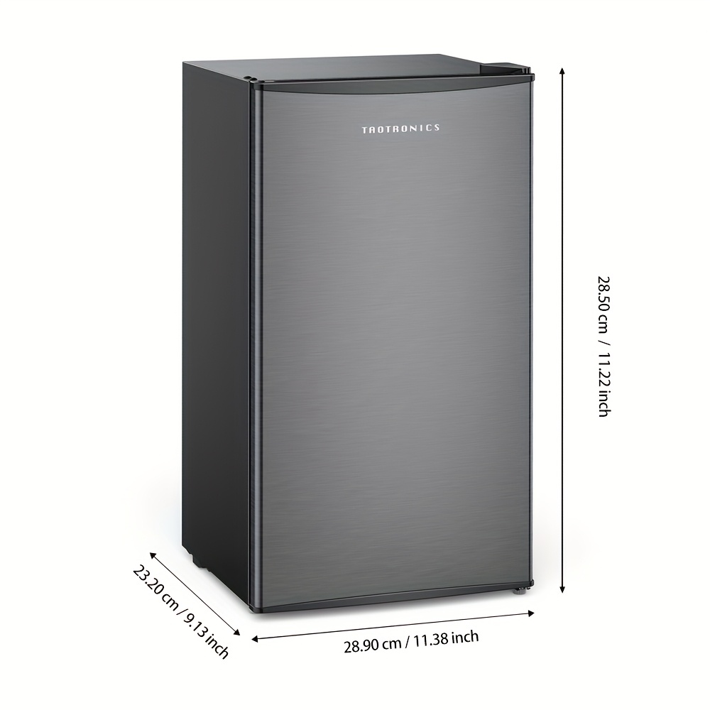 TAOTRONICS Black Car Fridge - 2-Door Compact Refrigerator with Semiconductor Cooling, No Electricity Needed, 5.55-26.42gal Capacity for Home, Office, Camping & Vehicle Use, Fridge for Kitchen, Office Cooler, Modern Refrigerator, Durable Construction