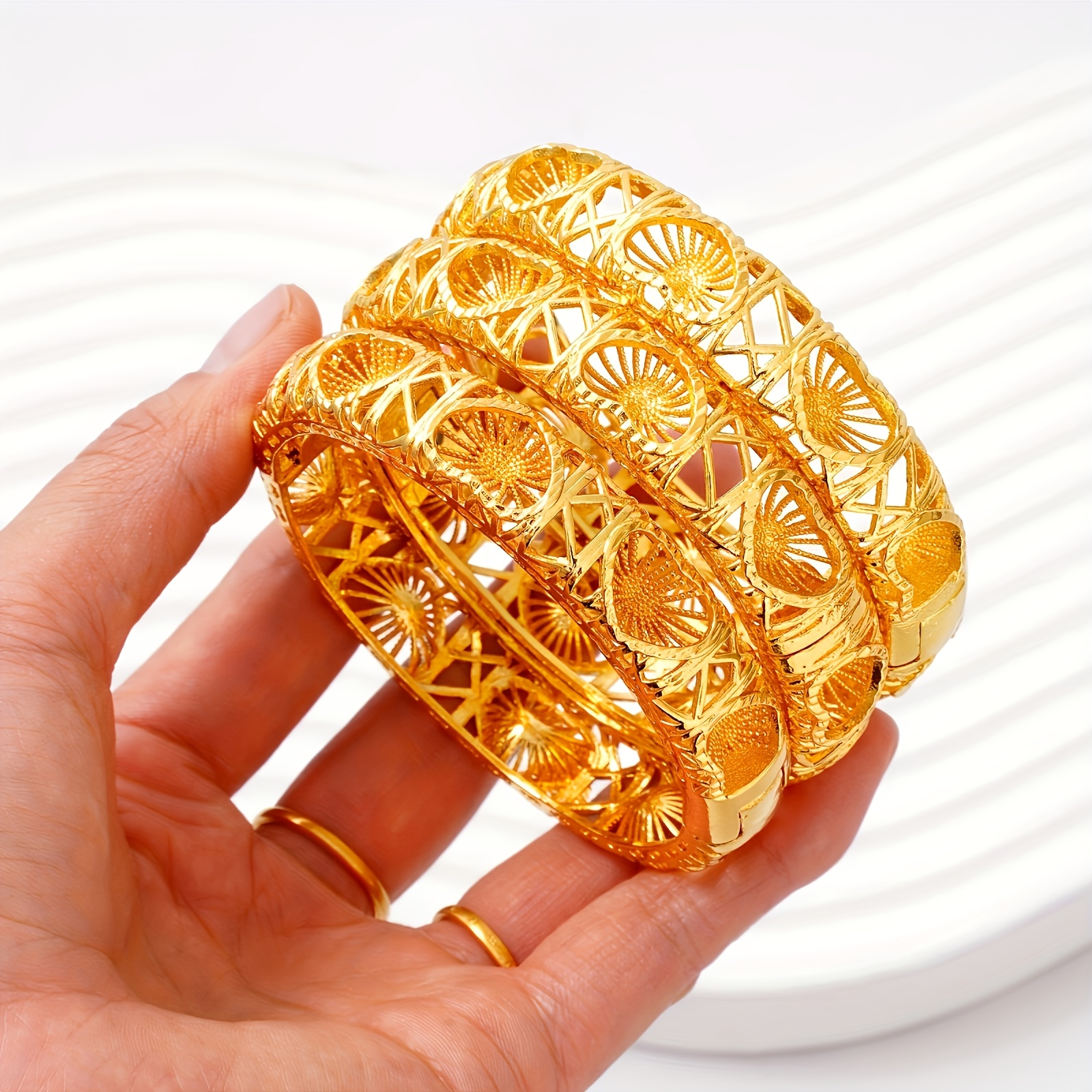 Set of Two Stylish Open Bangles