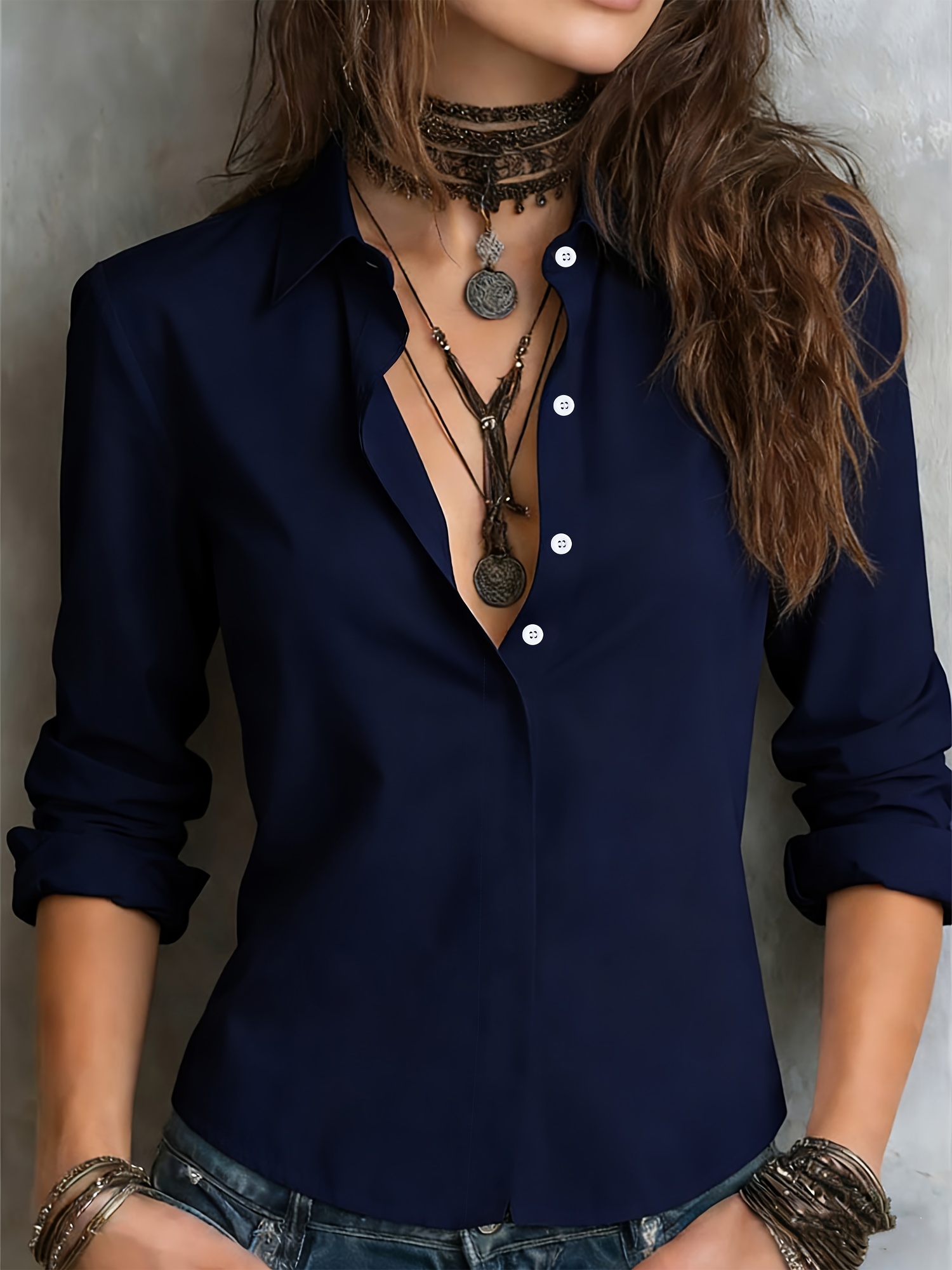 women red blouse sold on Temu United States