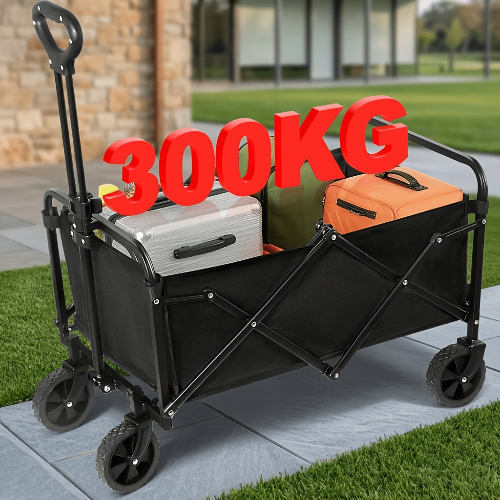TEMU Carrito de transporte plegable para equipo de atletismo | Gran capacidad | Carrito multifuncional plegable para exteriores | Capacidad de carga