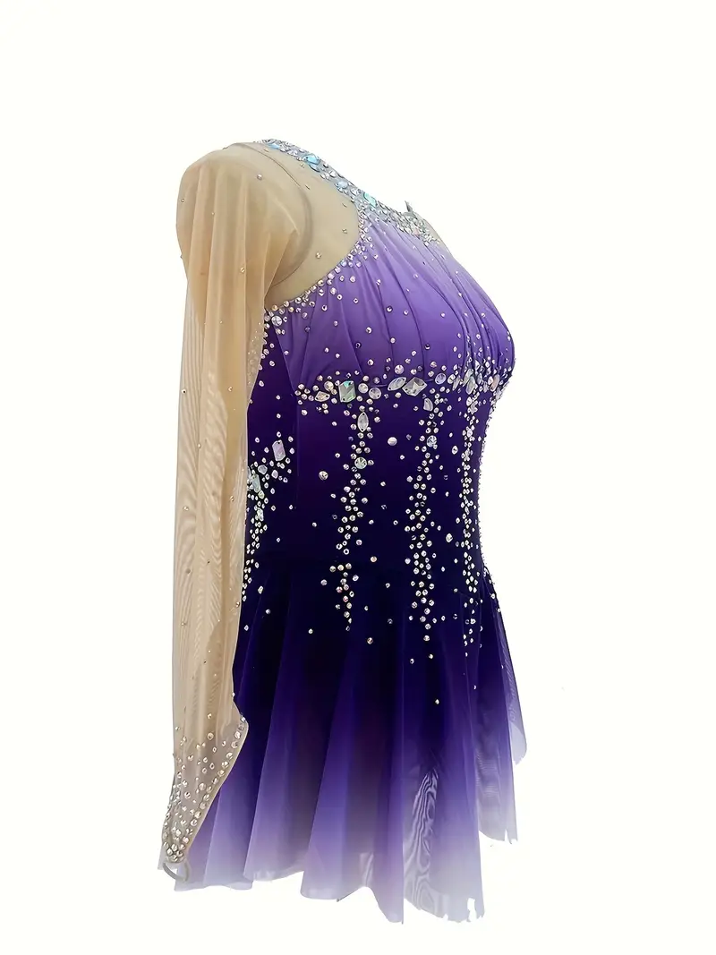 elegant purple gradient figure skating dress geometric - Temu Slovakia elegant purple gradient figure skating dress geometric - Temu Slovakia