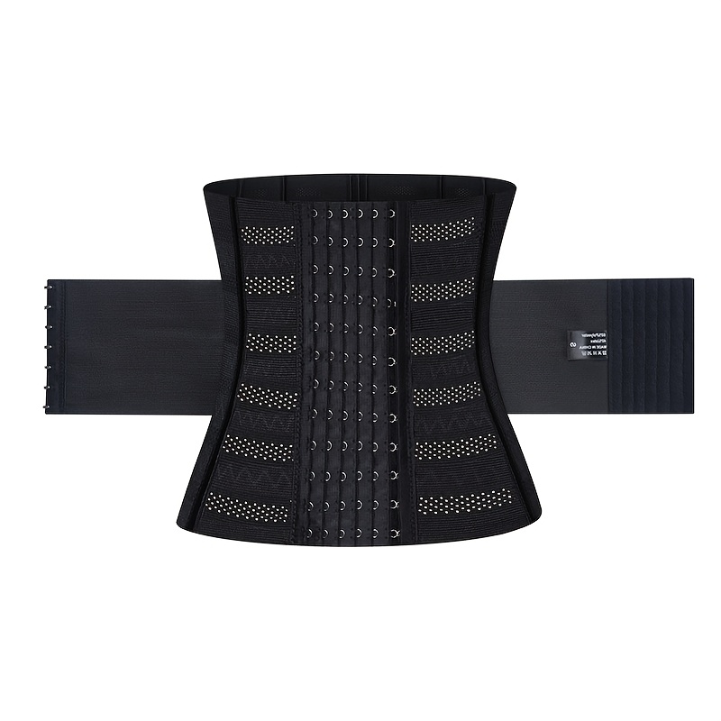 Body Shaper Women Waist Trainer Double Tummy Control Belt, 6-row Buckles, Shapewear Waist Cincher Corset