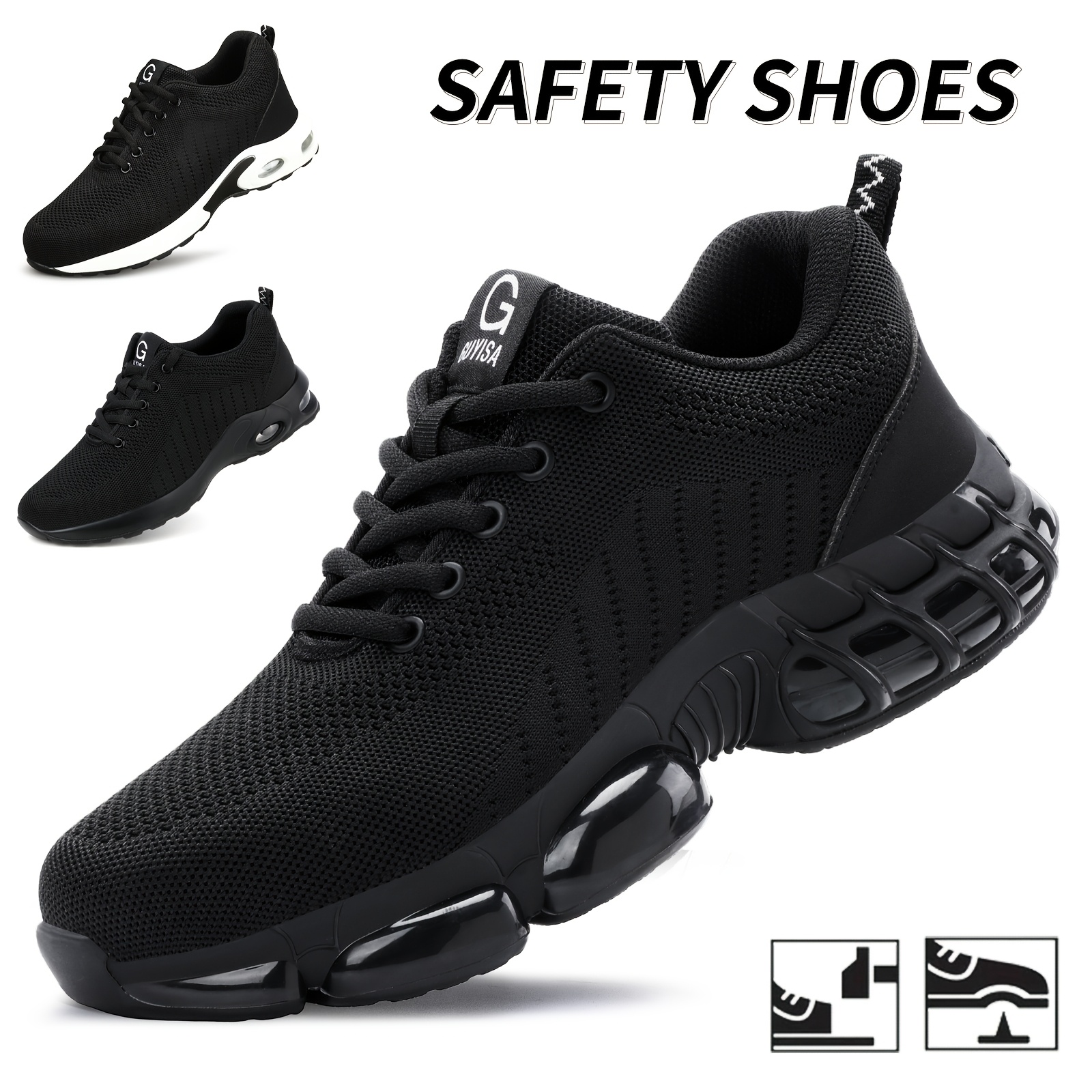 Puncture Proof Steel Toe Work Shoes Cushion Comfortable Sneakers Fall Winter