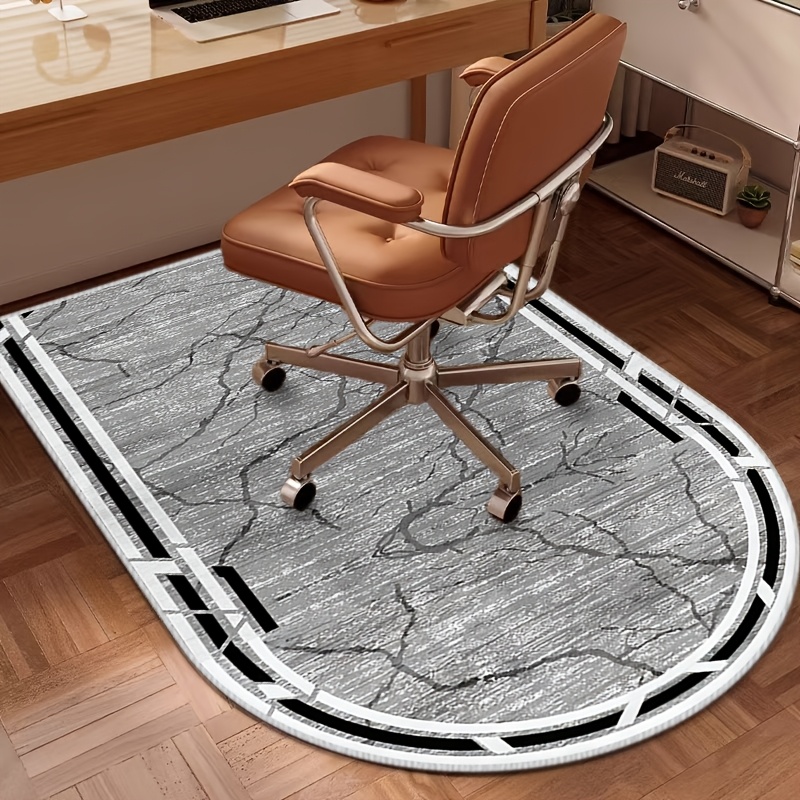 Teppich-Stuhlmatte Für Hartholzböden & Bürostuhl – Bodenschutzmatte Schwarz 90x120 Cm