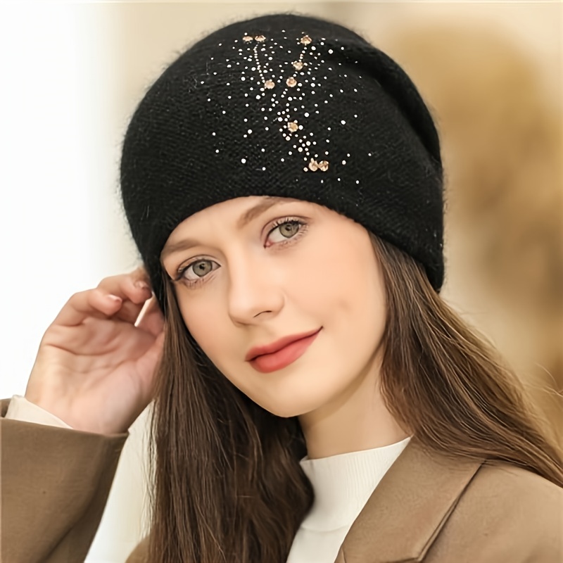 TEMU Cappello da sci invernale da donna, nuovo inverno, sport outdoor, , protezione per le orecchie per equitazione, antivento e antifreddo