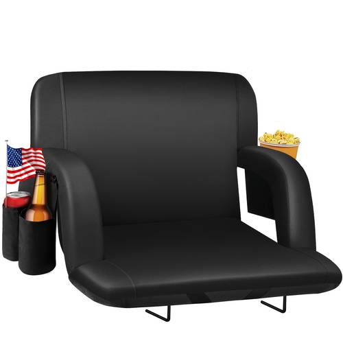 25 portable for with back support half fold 600d waterproof reclining extra wide chairs for outdoor sports