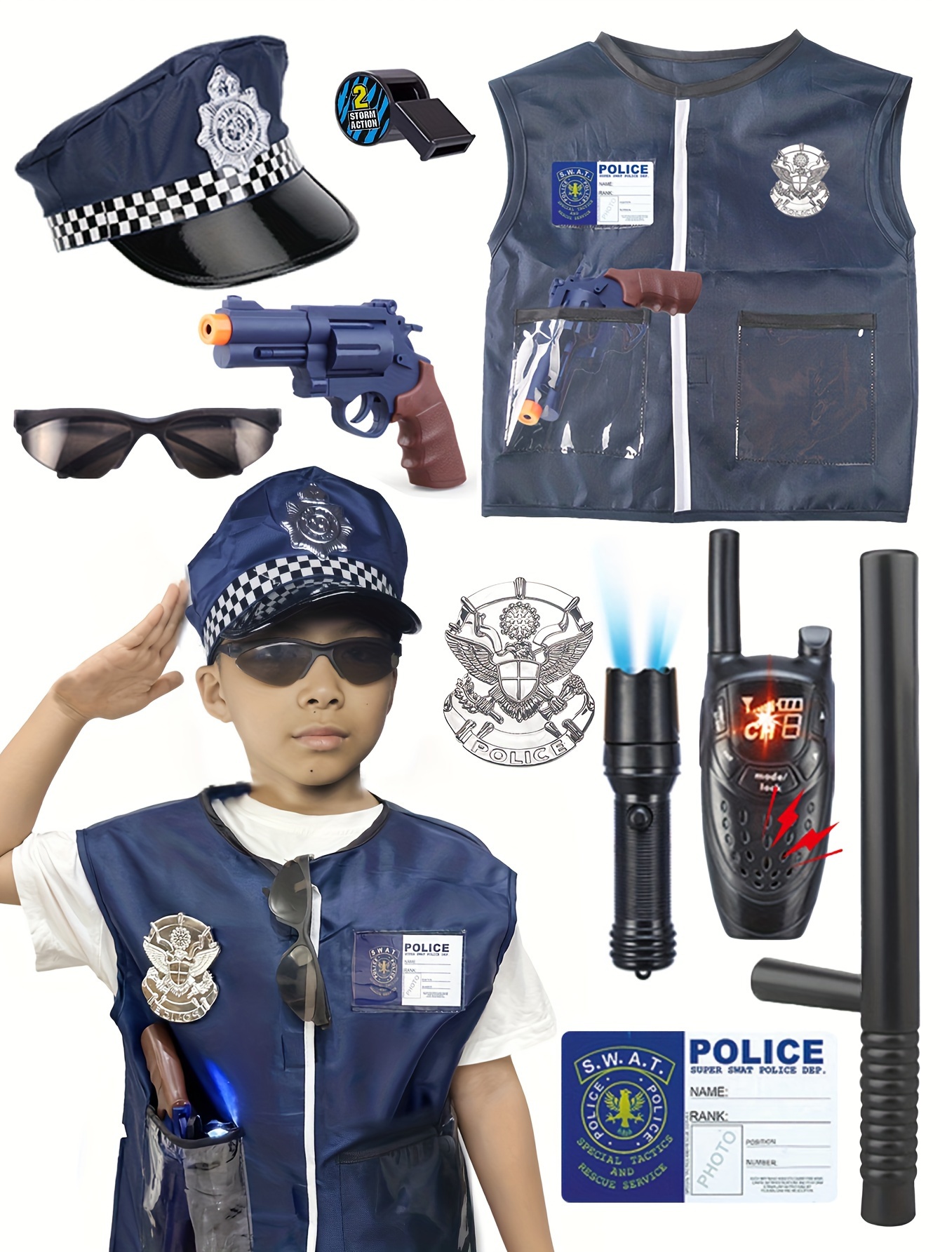 Police Costume - Temu United States