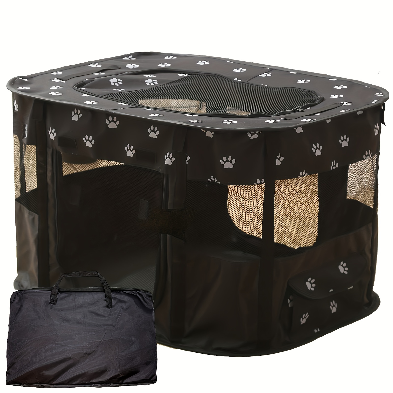 

A Foldable And Portable Cat Tent, And Birthing Room With Handle For Outdoor Use, Perfect For Dog And Cat Travel Fences, Easy To Assemble And Store, A Cozy Home For Cats And Dogs